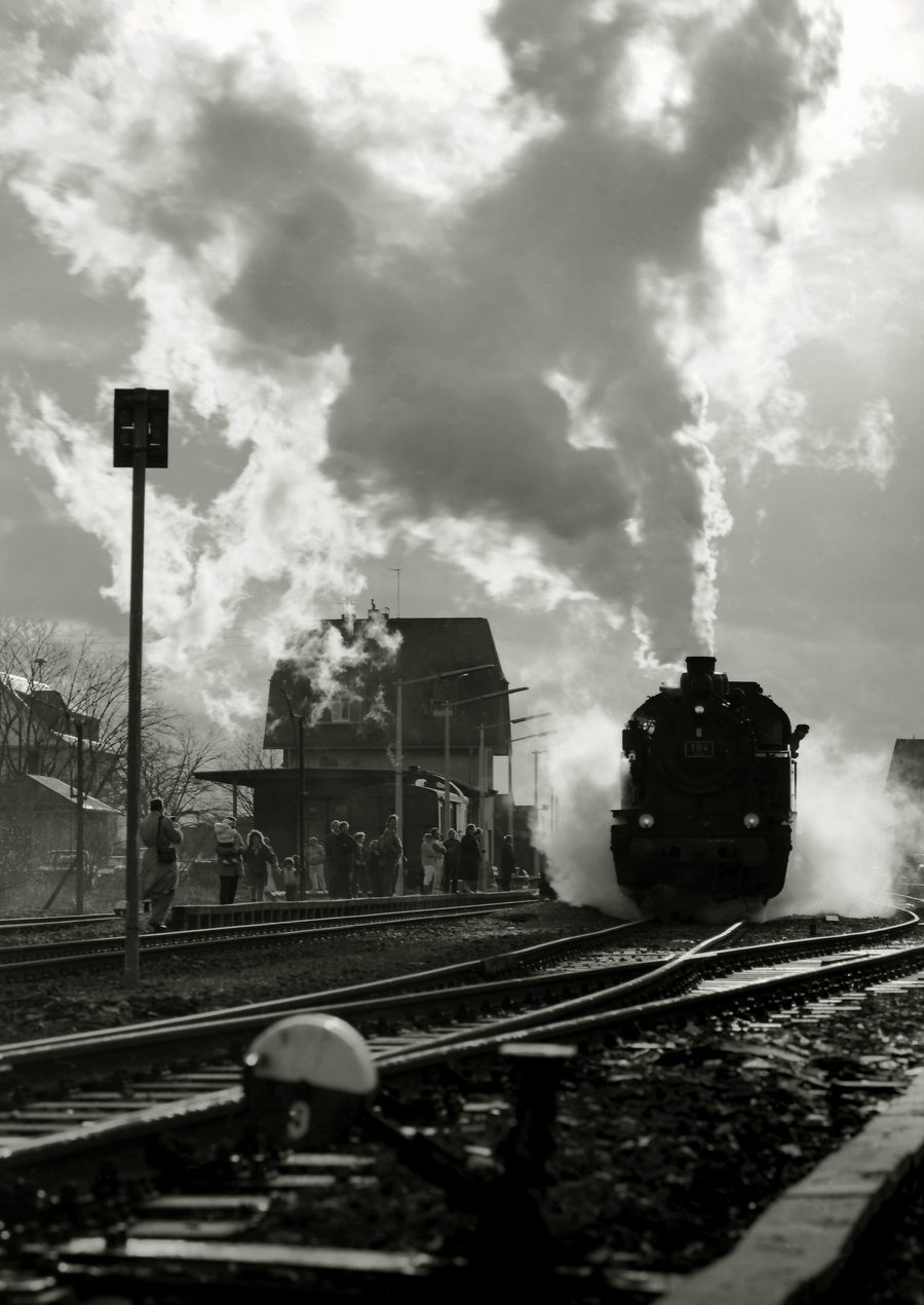 Historic ELNA 184 locomotive with a train of the Nassau Tourist Railway at Wiesbaden-Dotzheim station