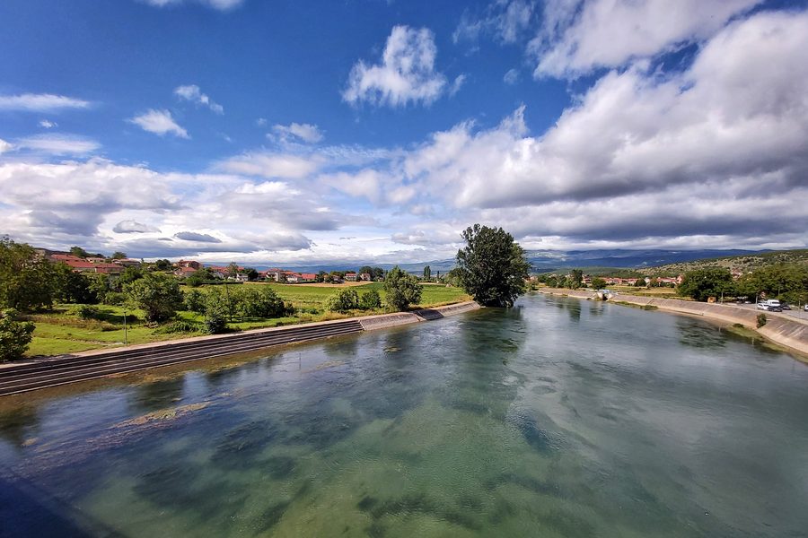 View of the Cetina River from the Trilj Bridge