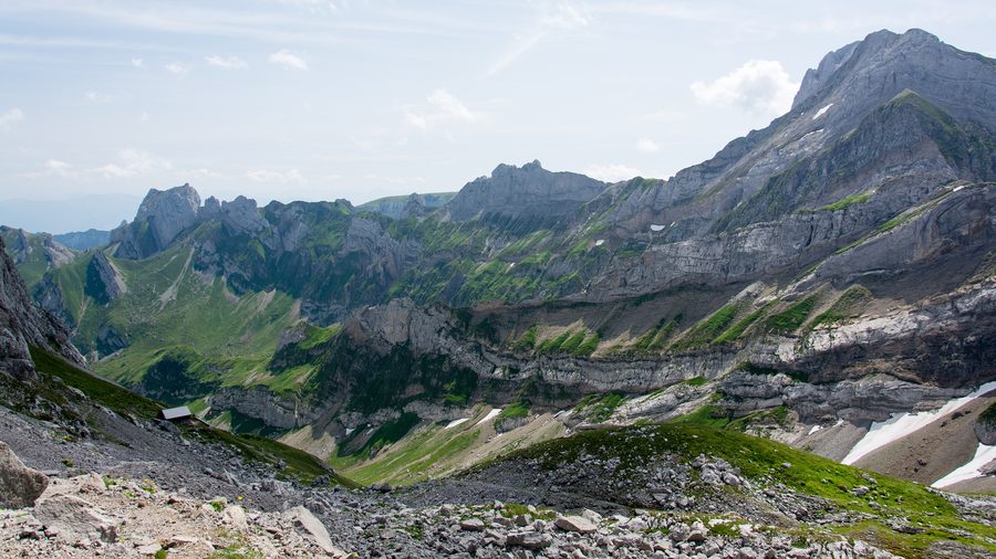 Mountain landscape in the canton of Appenzell Innerrhoden