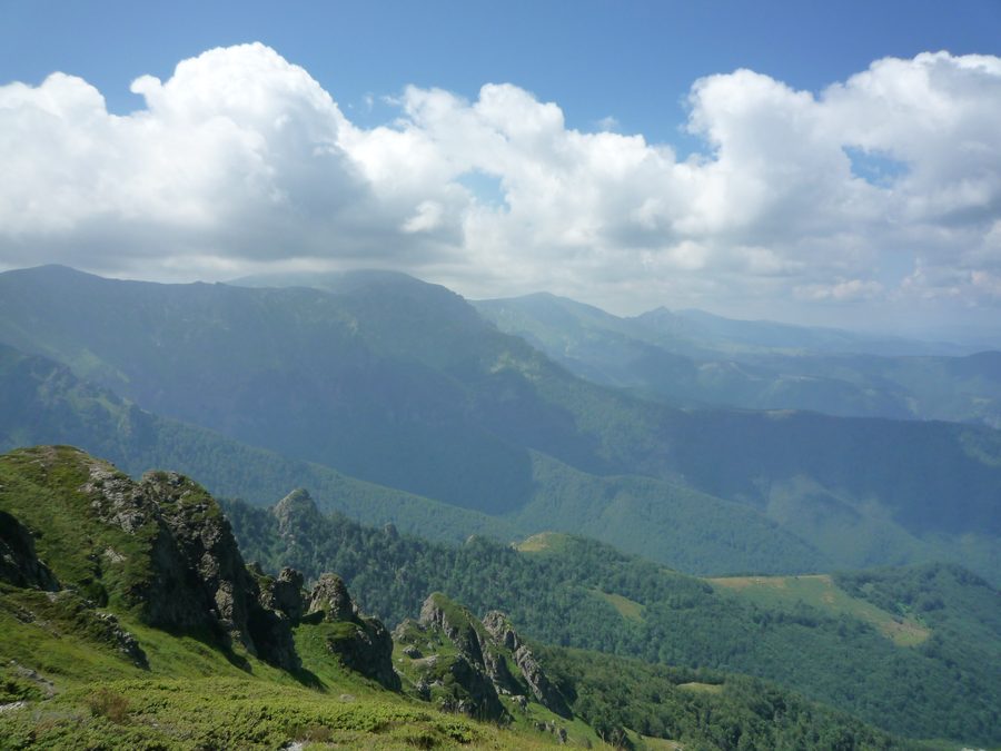 Mountain landscape in the central Balkan Mountains near Apriltzi
