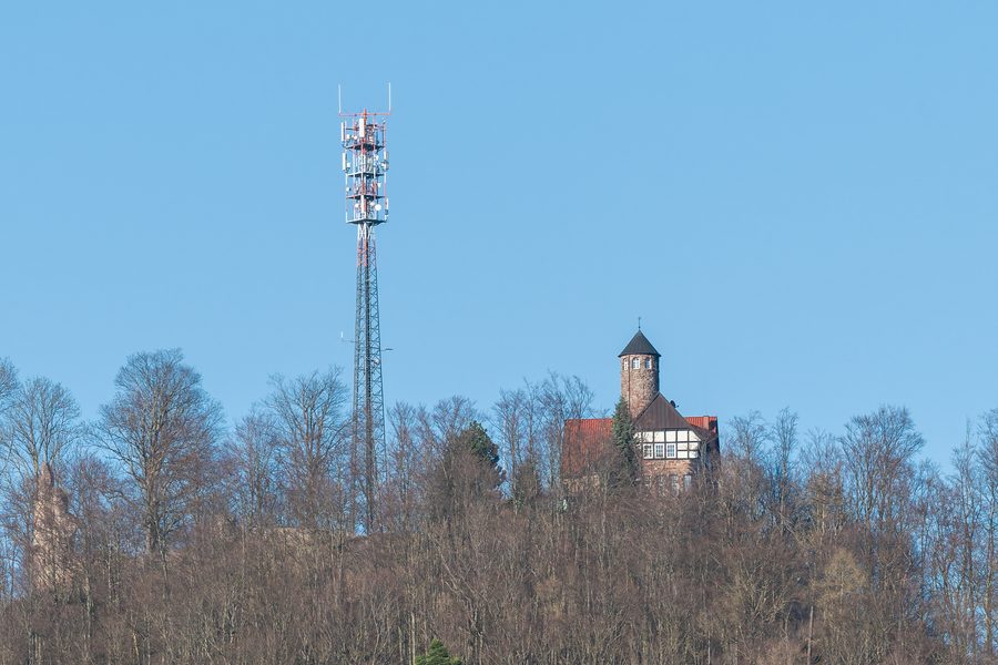 The Krayenburg near Merkers from the southwest
