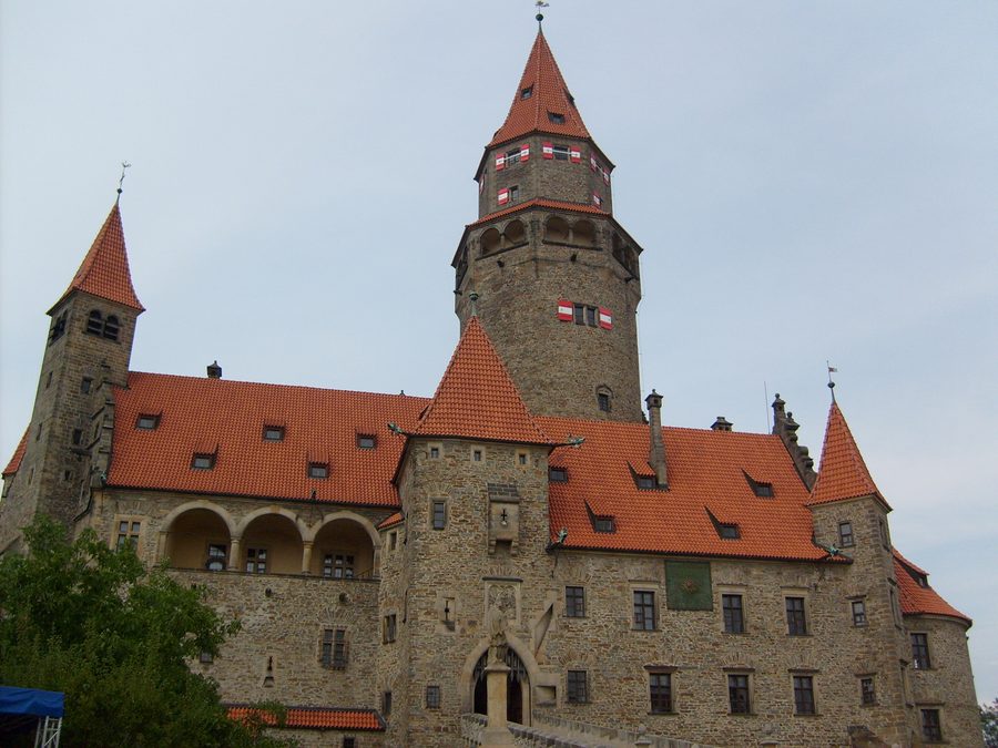 Bouzov Castle in the Olomouc region.