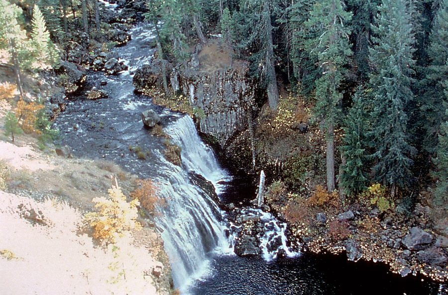 Middle McCloud Falls on the McCloud River in Siskiyou County