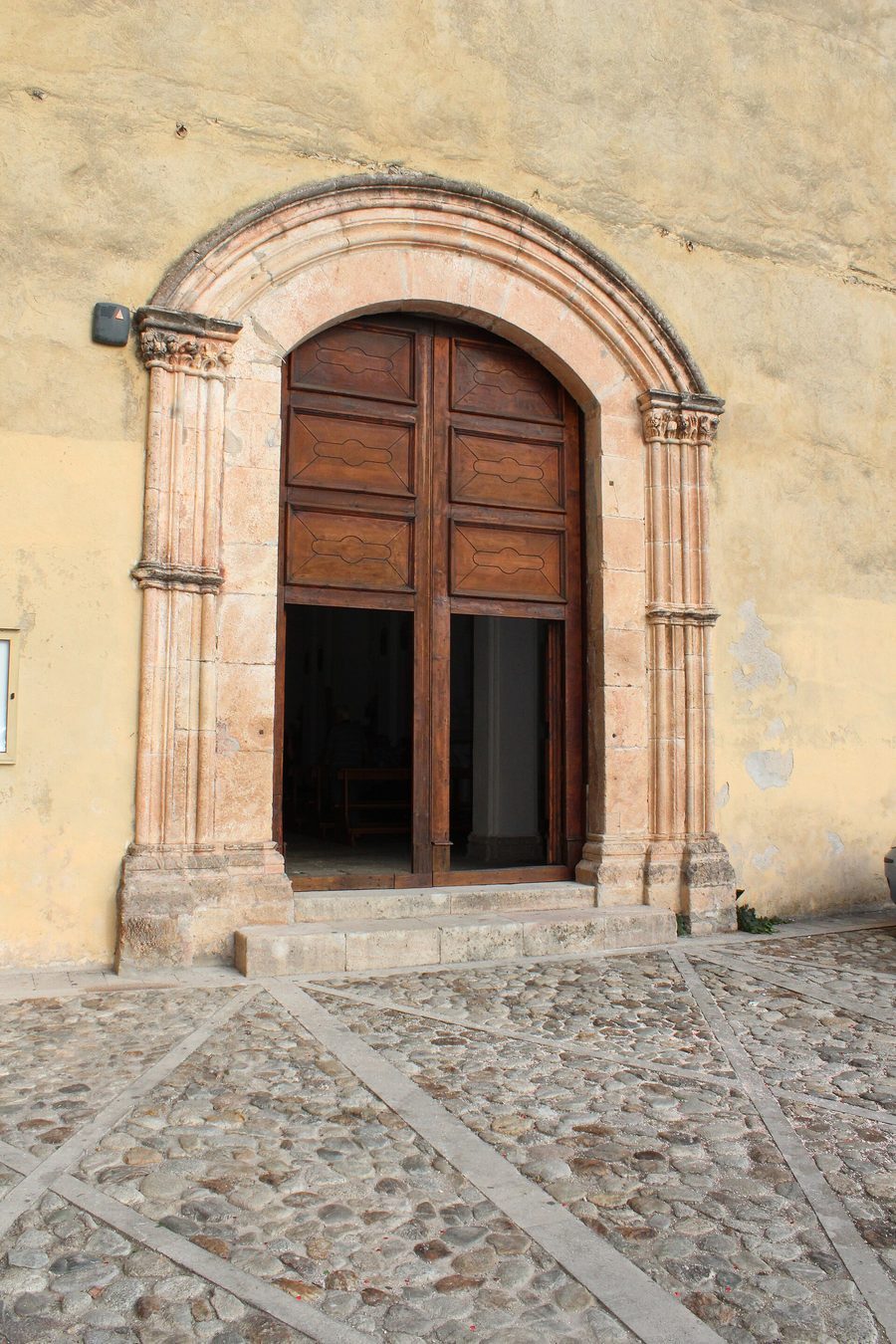 Portal of the SS. Annunziata church in San Lucido