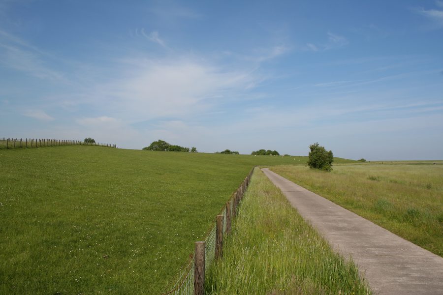 Dike near Fedderwadersiel in Butjadingen
