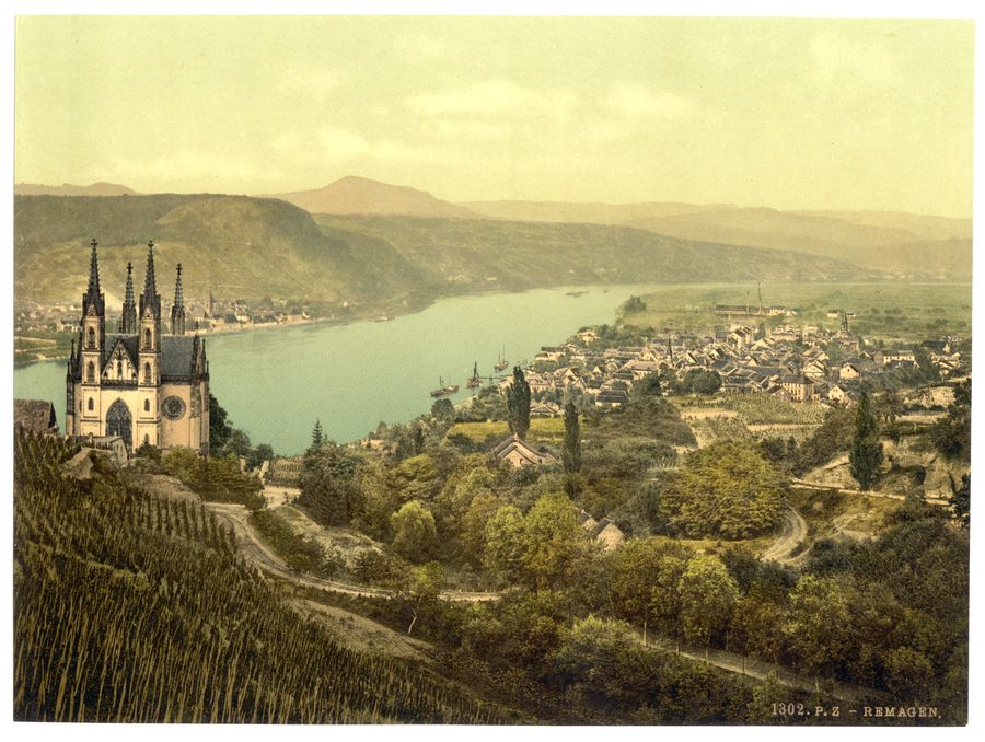 View of Remagen and the Rhine