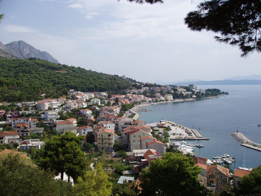 View of Podgora on the Croatian Adriatic coast