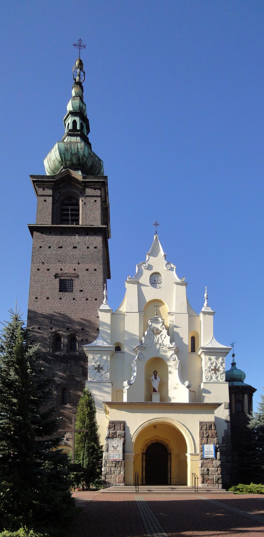 St. Anthony's Church in Wojkowice, view from Sobieskiego Street