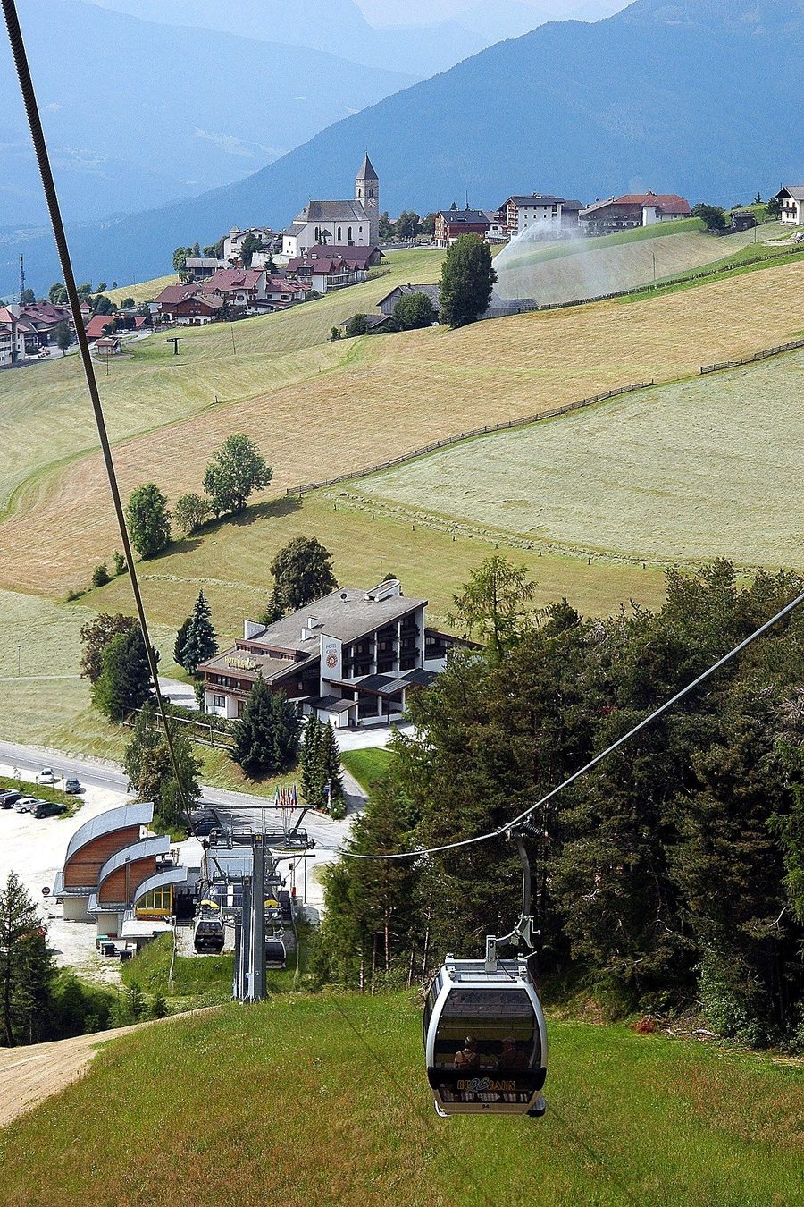 View of Meransen from the cableway to Gitschberg