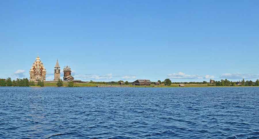 Kizhi Island with historic wooden architecture