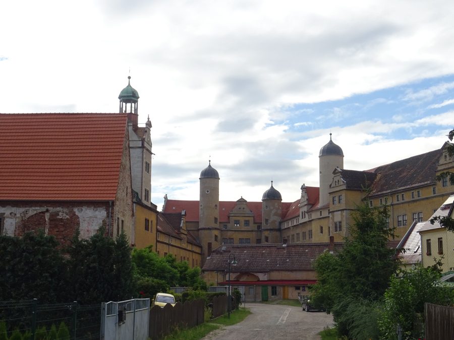 Lichtenburg Castle in Prettin, courtyard side