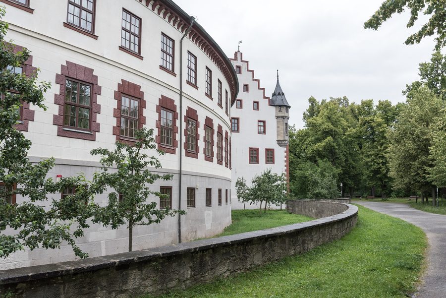 Exterior view of Elisabethenburg Palace in Meiningen