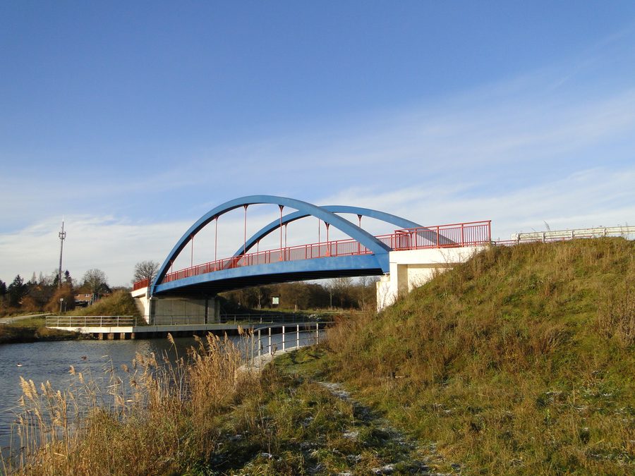Bridge over the Elbe-Lübeck Canal near Dalldorf in the district of Herzogtum Lauenburg