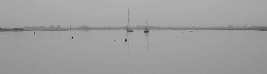 View of the Blackwater Estuary from the Byrhtnoth Statue at Maldon, Essex
