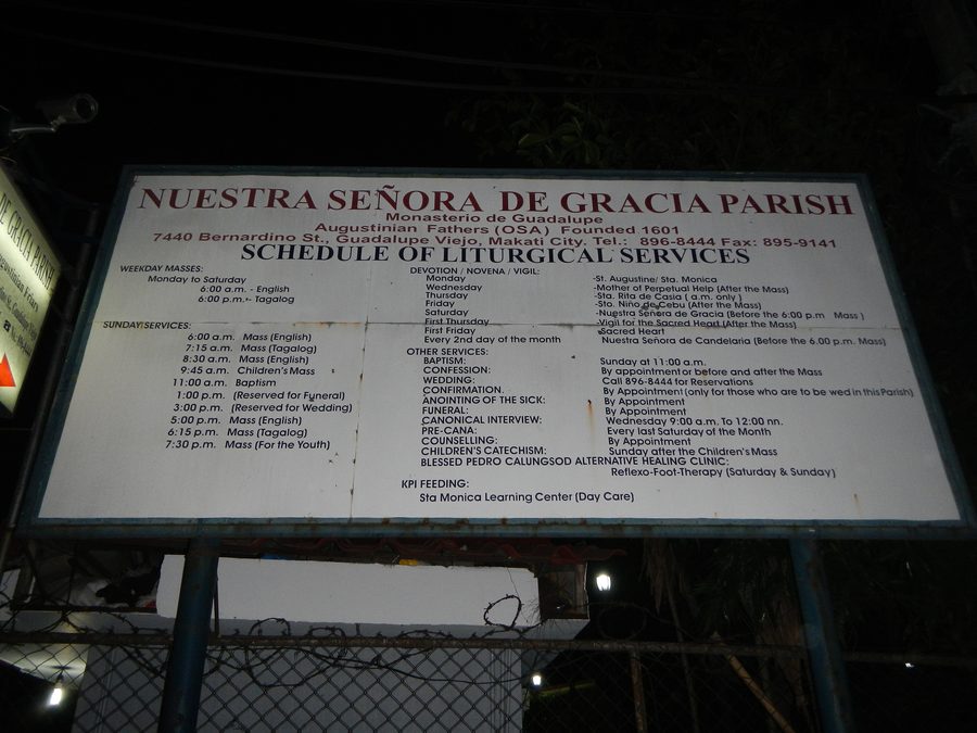 Exterior view of the Nuestra SeƱora de Gracia Church in Makati