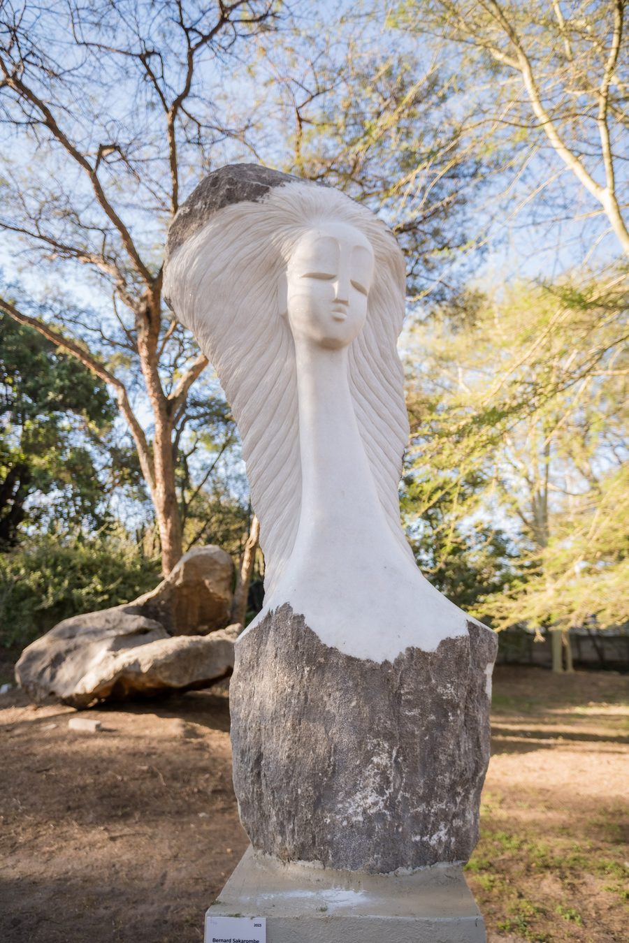 Stone sculpture in Chapungu Sculpture Park in Harare