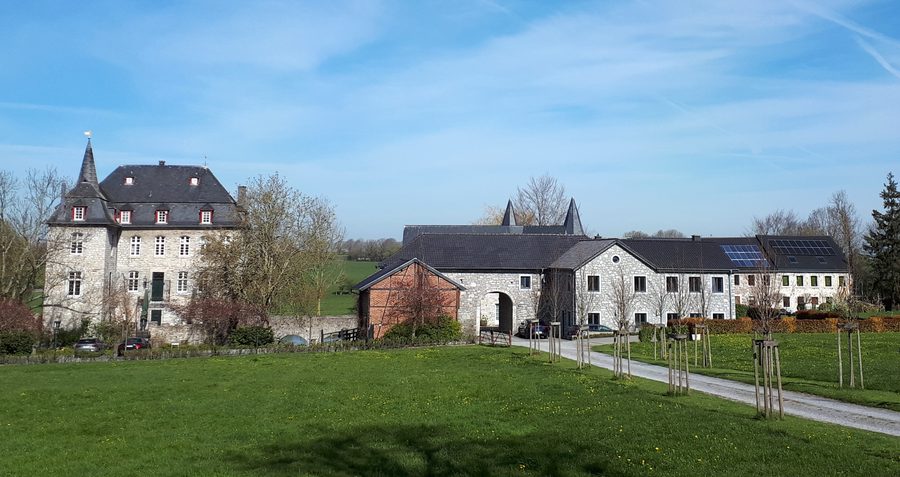 Overall view of Libermé Castle near Kettenis in Belgium