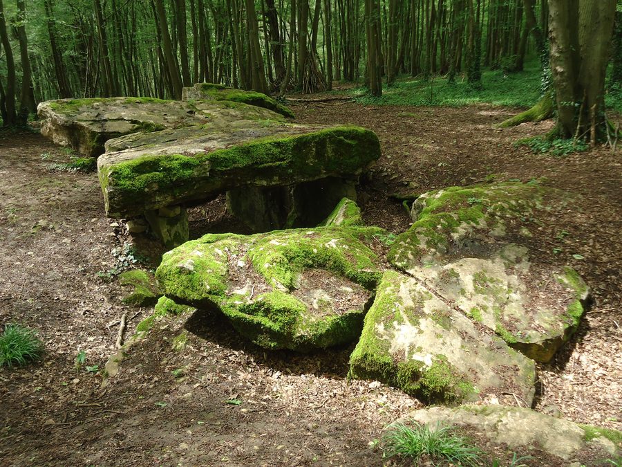 Covered alley of Dampsmesnil in the Eure