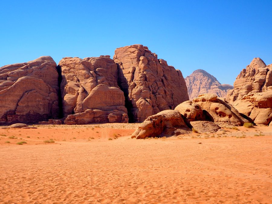 Desert landscape of Wadi Rum