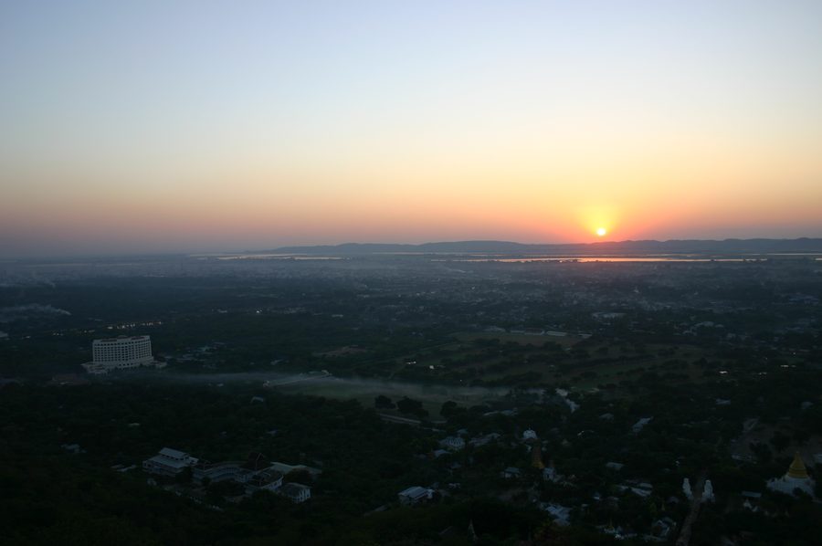 Mandalay Hill at sunset