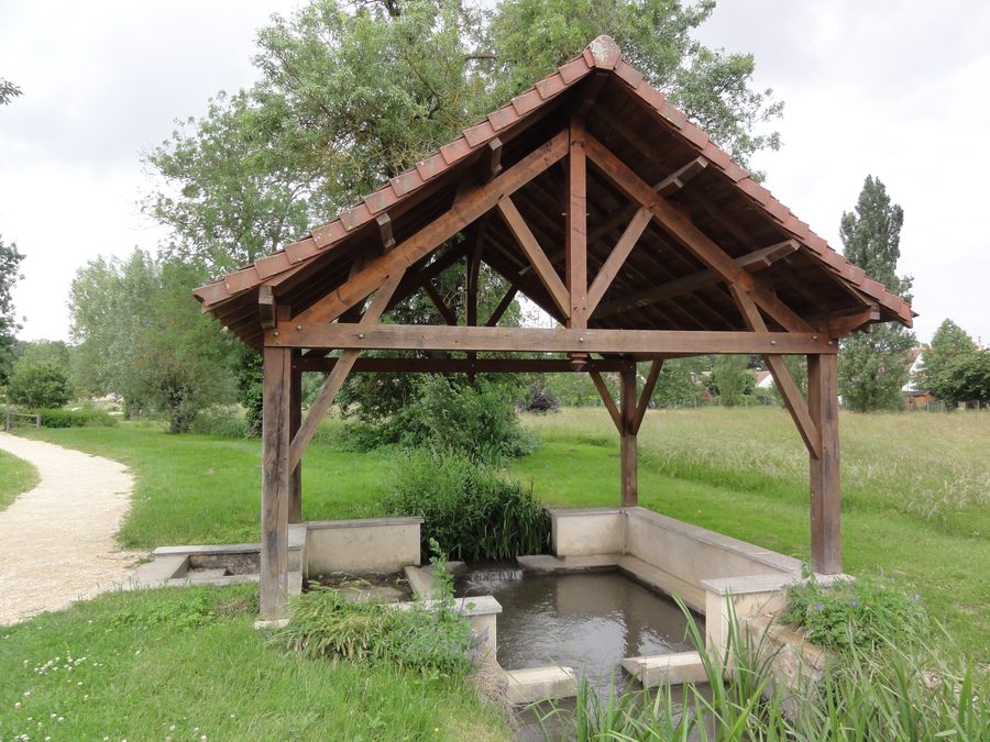 Washhouse in Naintré in the department of Vienne, France
