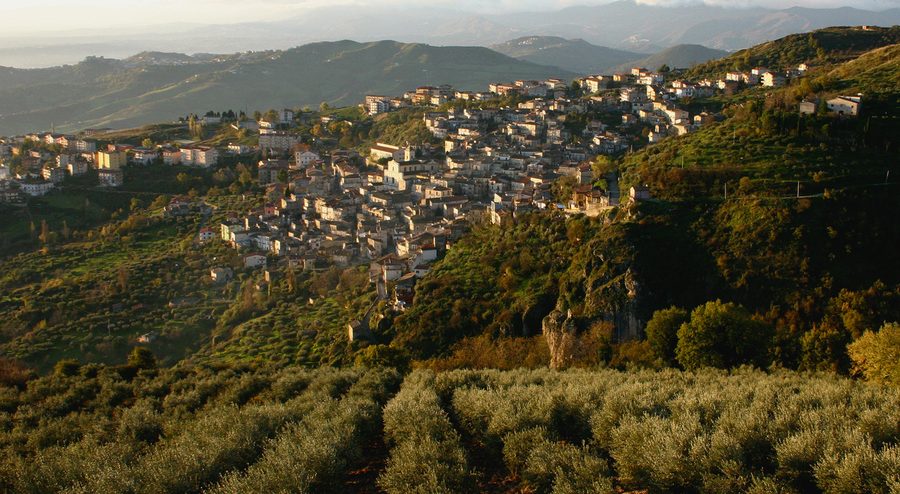 View of Lungro in Calabria, Italy