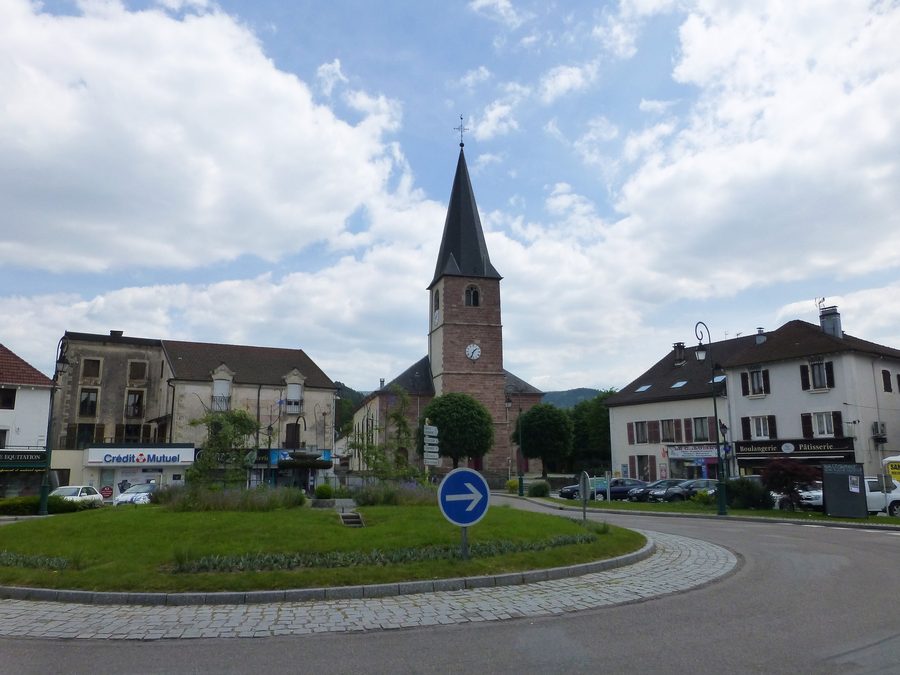 The center of Vagney in the Vosges