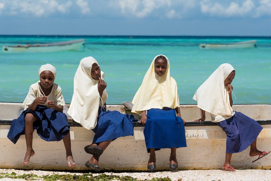 Coastal scene in Kizimkazi, Zanzibar