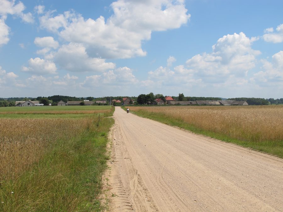 Panorama of the village of Guzy in the commune of Knyszyn, Podlaskie Voivodeship