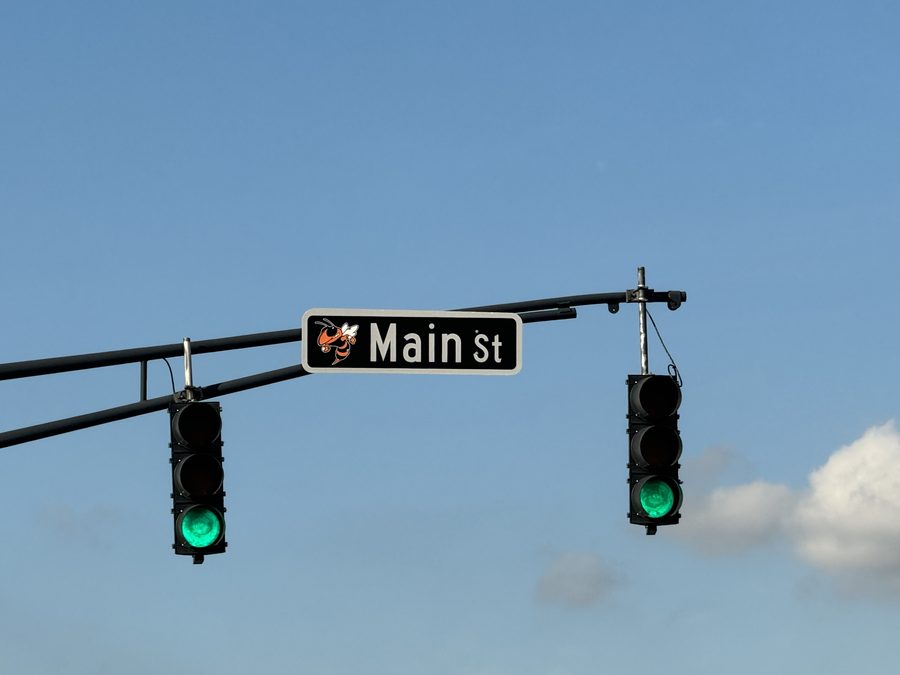 Main Street sign in Beech Grove, Indiana