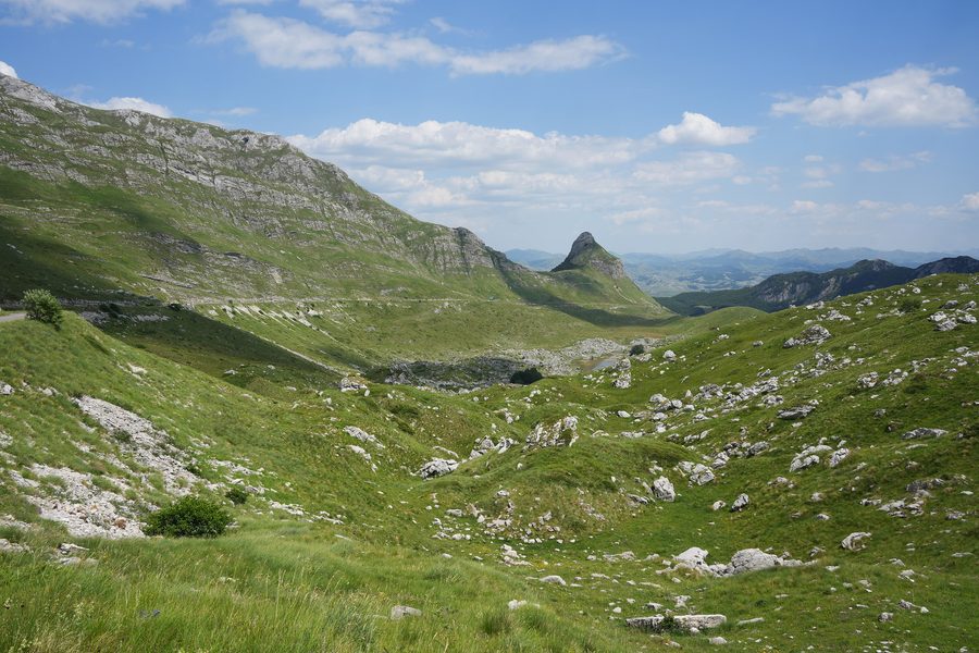 Mountain landscape in the Durmitor area in Montenegro