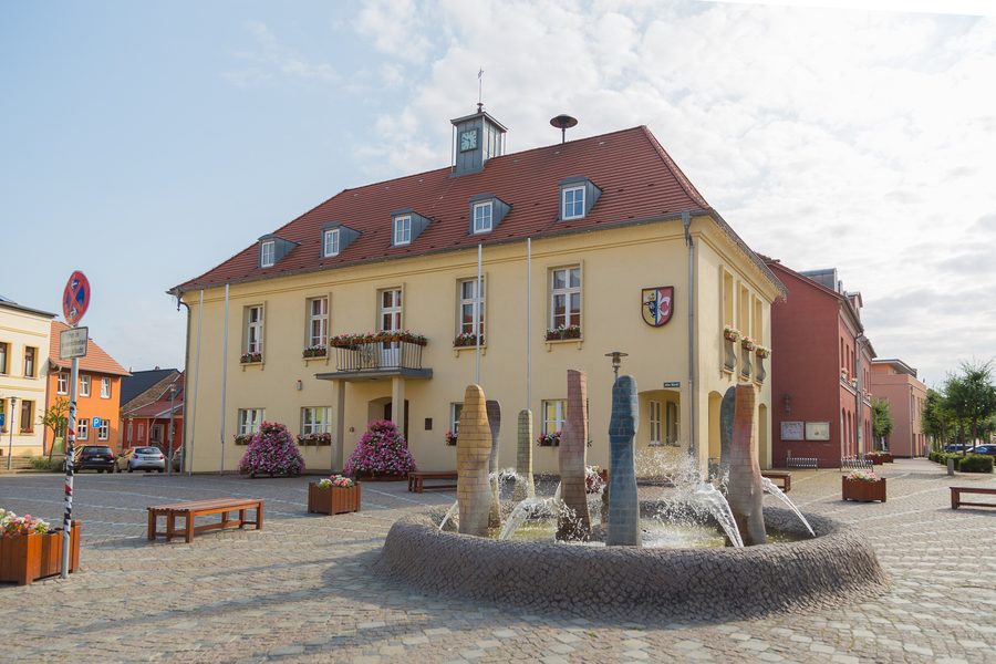 Town hall of the town of Tessin in the Rostock district