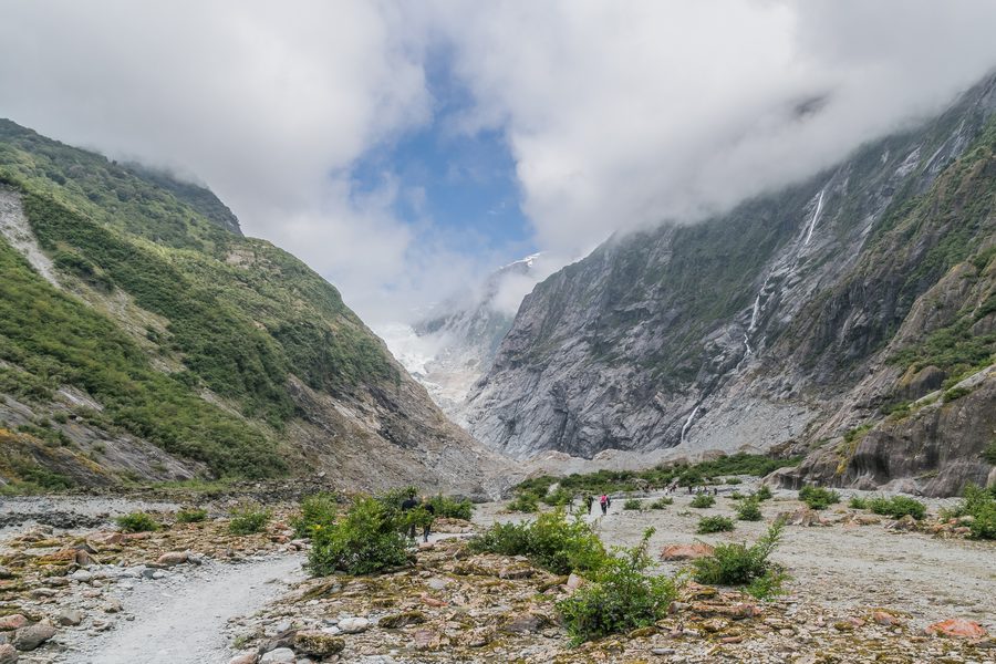 Franz Josef Glacier in Westland Tai Poutini National Park on New Zealand’s South Island