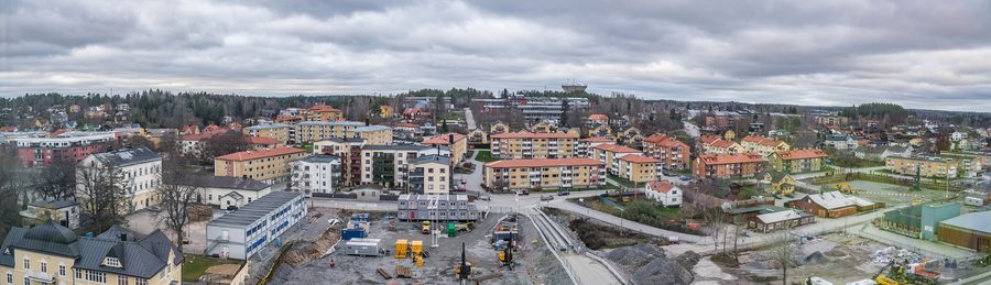 Panoramic view of Norrtälje in Stockholm County, Sweden