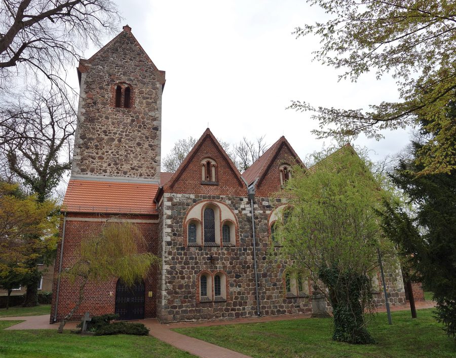 South view of the village church in Neuenhagen near Berlin