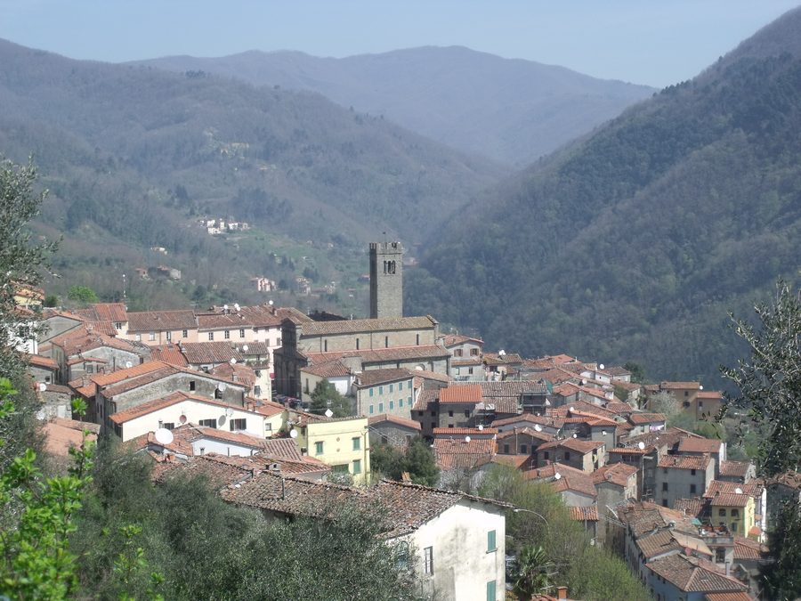 Panorama of Villa Basilica in the province of Lucca, Tuscany