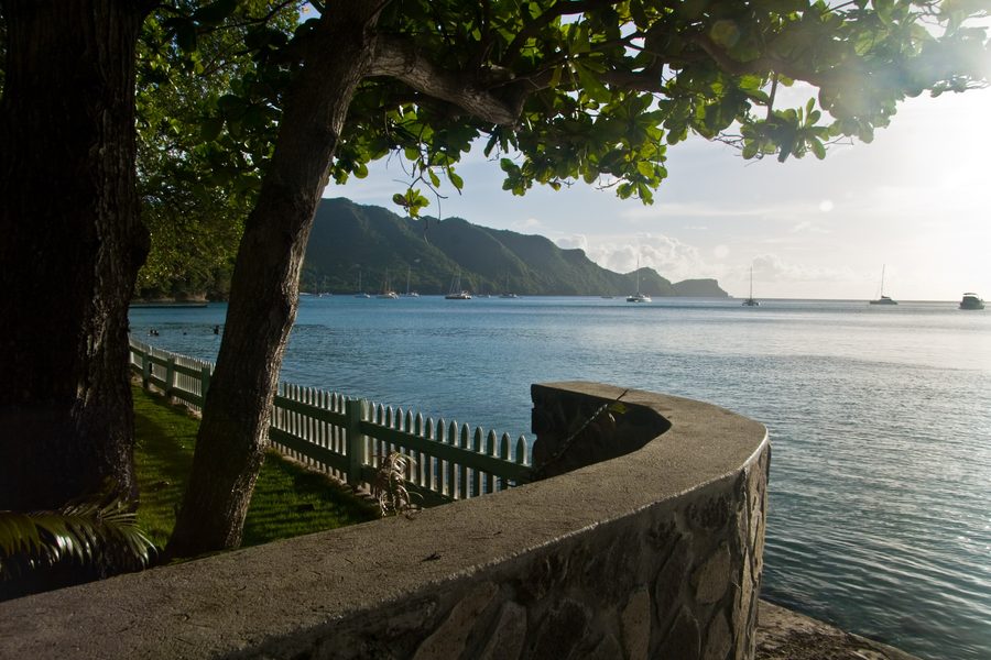 Belmont Walkway along the coast near Port Elizabeth on Bequia