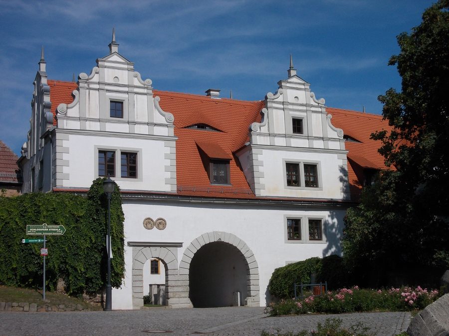 Gateway building of Strehla Castle in the Meißen district
