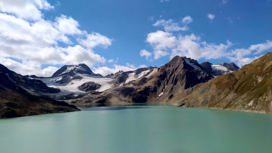Lago del Sabbione with Punta d'Arbola and the Sabbione Glacier in the Formazza Valley