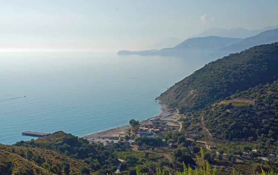Beach near Bunec on the Albanian Riviera