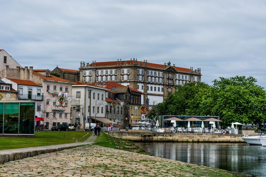 View of Vila do Conde in Portugal