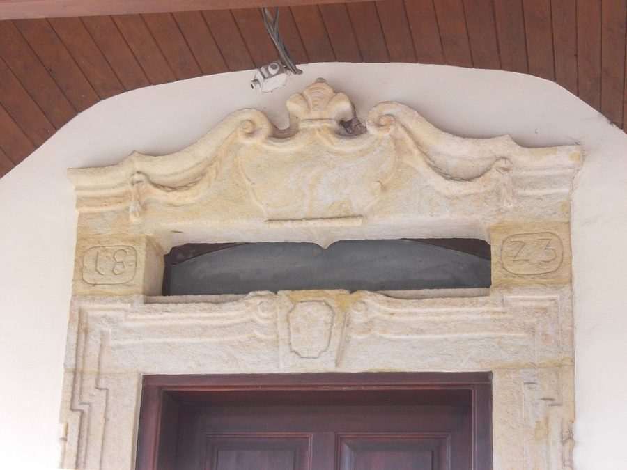 Portal of a historic farmstead in Kumburský Újezd near Nová Paka