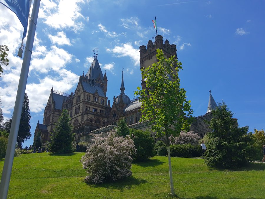 Drachenburg Castle and the surrounding park at the Drachenfels near Königswinter