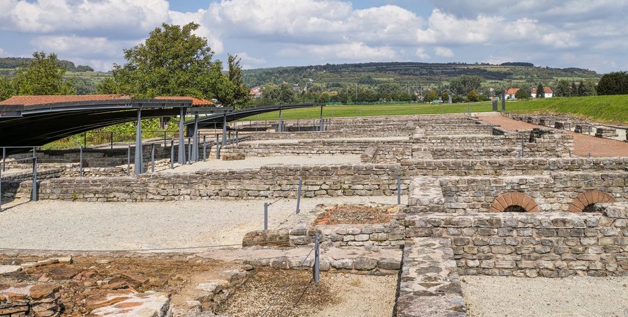 Roman craftsmen's quarter at the excavation site of Bliesbruck in the European Cultural Park Bliesbruck-Reinheim