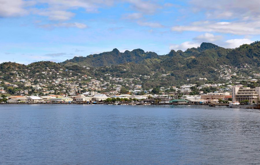 View of Charlotte Amalie on St. Thomas