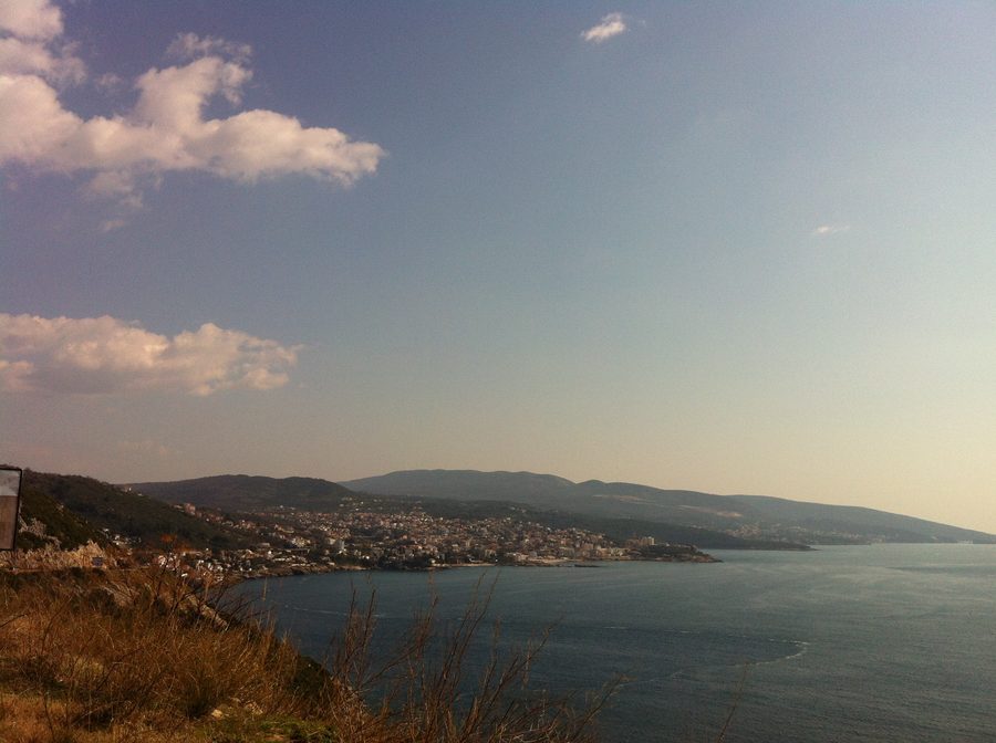 View of Dobra Voda on Montenegro’s Adriatic coast