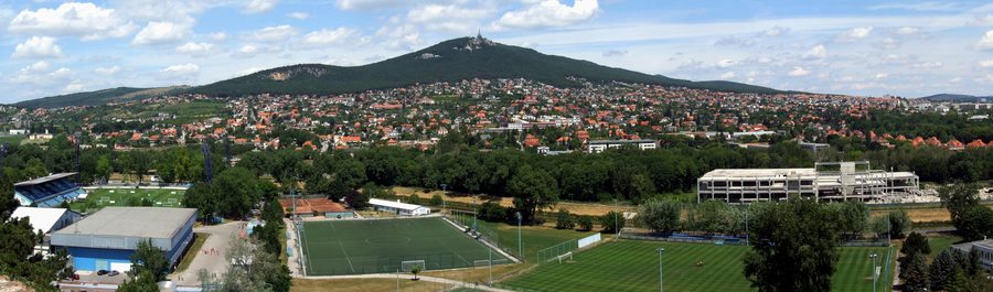View from Nitra Castle toward Mount Zobor
