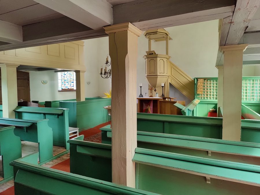 Protestant village church in Seddin in the municipality of Seddiner See