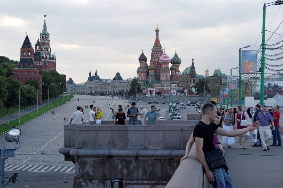 Moscow with the Kremlin and Red Square