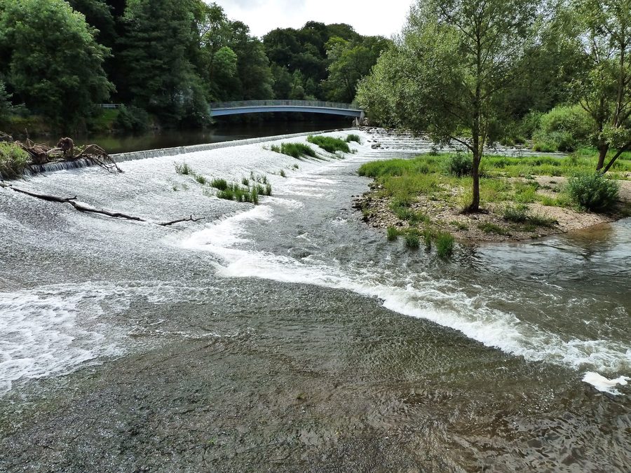 Pedestrian and bicycle bridge over the Danube near Obermarchtal